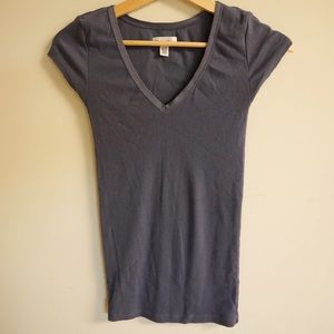 Calvin Klein lightweight off blue v neck t-shirt